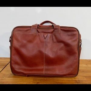 Johnston and Murphy Leather Briefcase